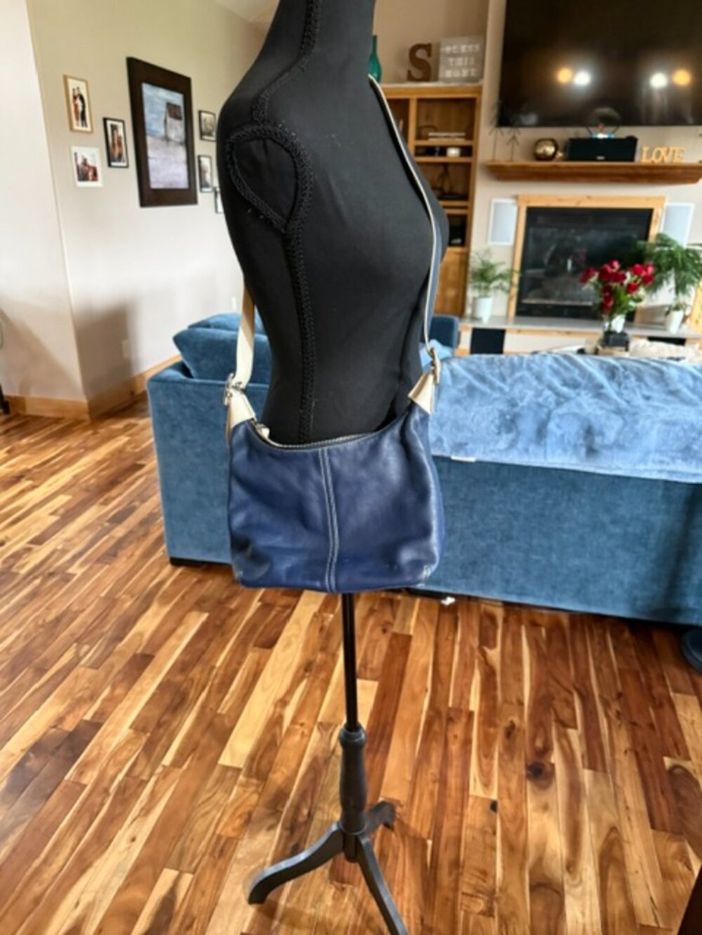 Navy Coach Bag